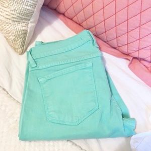Flying Monkey || Mint Skinny Stretch Jeans